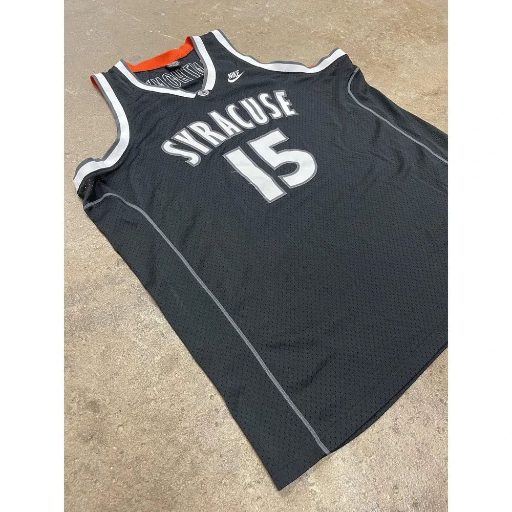 Vintage Syracuse‎ Orange Jersey Mens 3XL Black NCAA Basketball Nike Anthony
